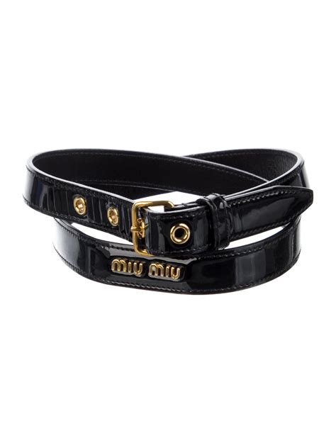 miu miu belt ebay|Women's Miu Miu wide leather belt 85cm/34 Black made in Italy.